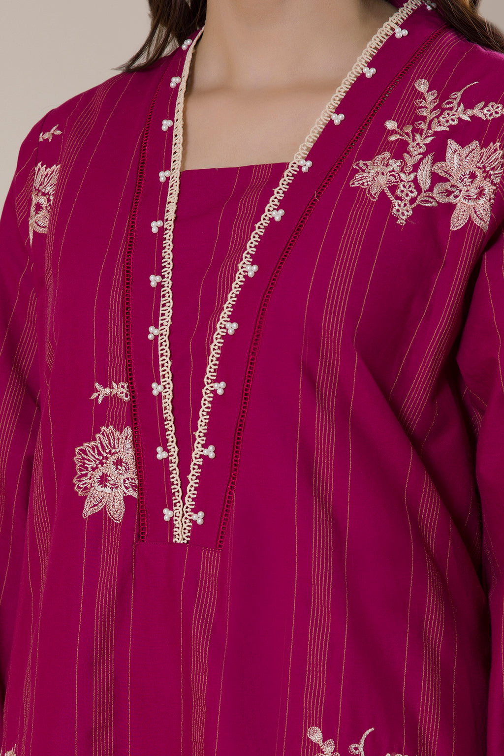 Embroidered Kurta Trouser - 2940