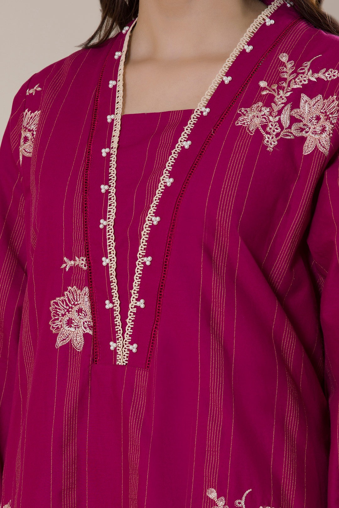 Embroidered Kurta Trouser - 2940
