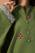 Embroidered Kurta Trouser - 2942