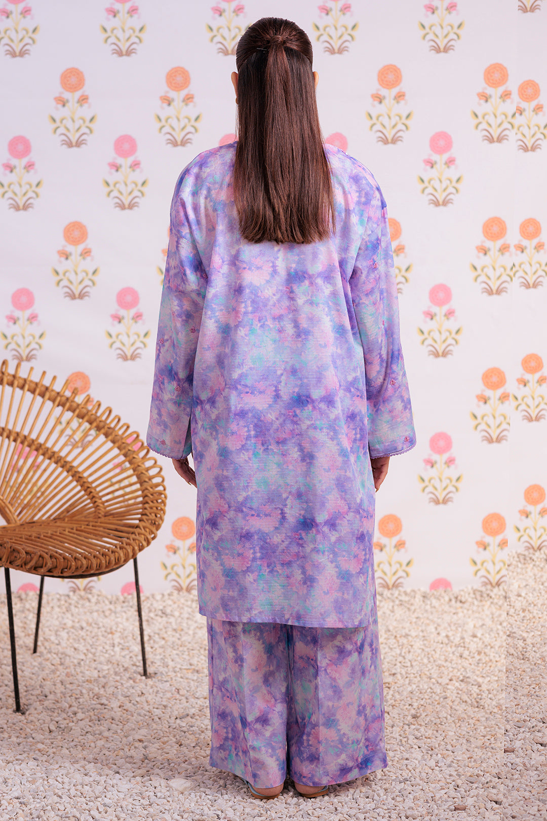 Embroidered Kurta Trouser - 3000