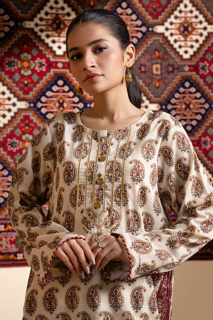 Embroidered Kurta Trouser - 3002