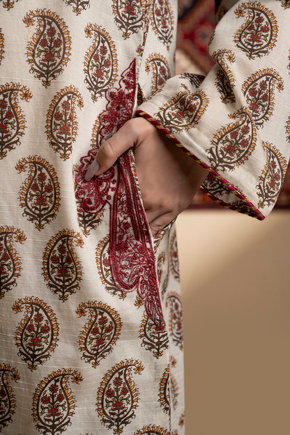 Embroidered Kurta Trouser - 3002