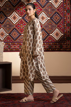 Embroidered Kurta Trouser - 3002