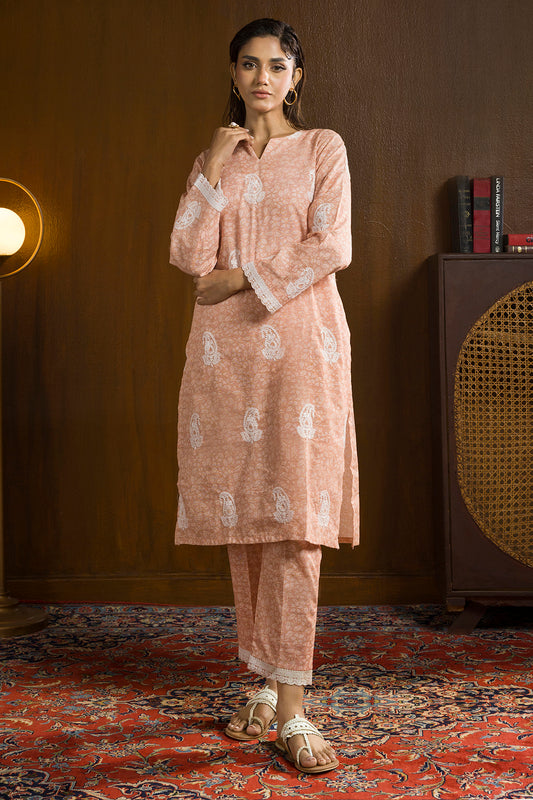 Embroidered Kurta Trouser - 3003