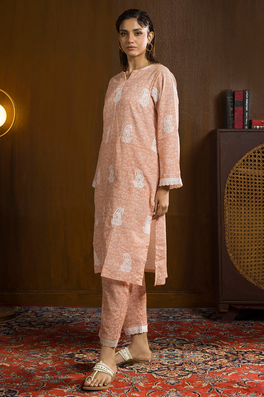 Embroidered Kurta Trouser - 3003