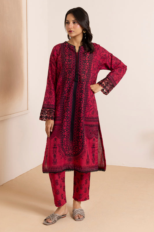 Embroidered Kurta Trouser - 3004