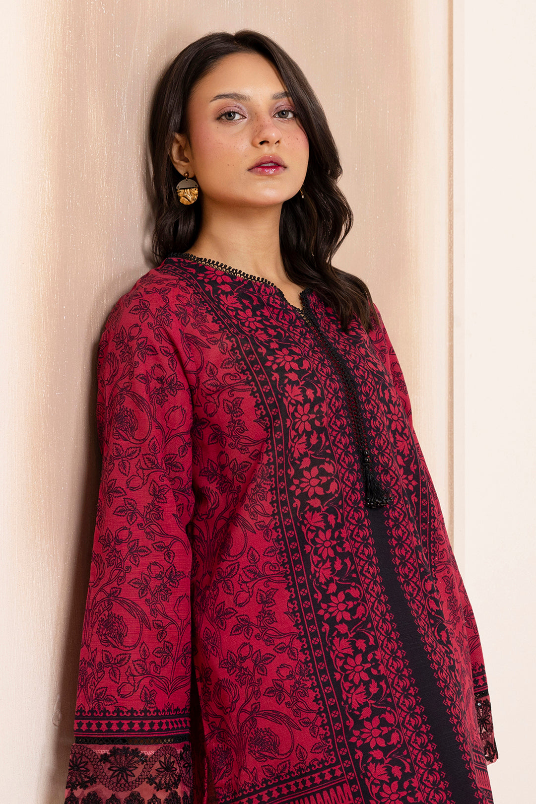 Embroidered Kurta Trouser - 3004