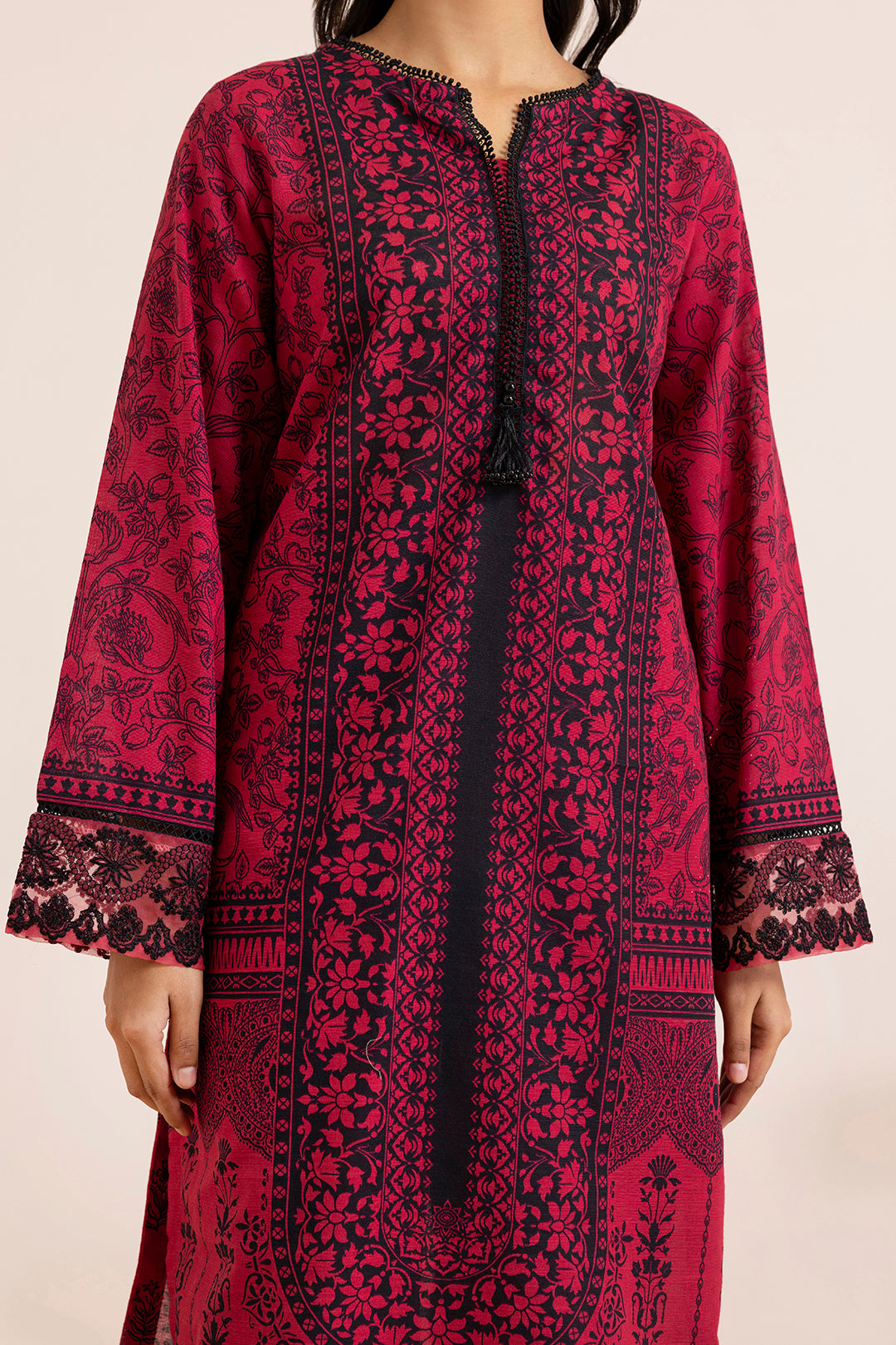 Embroidered Kurta Trouser - 3004