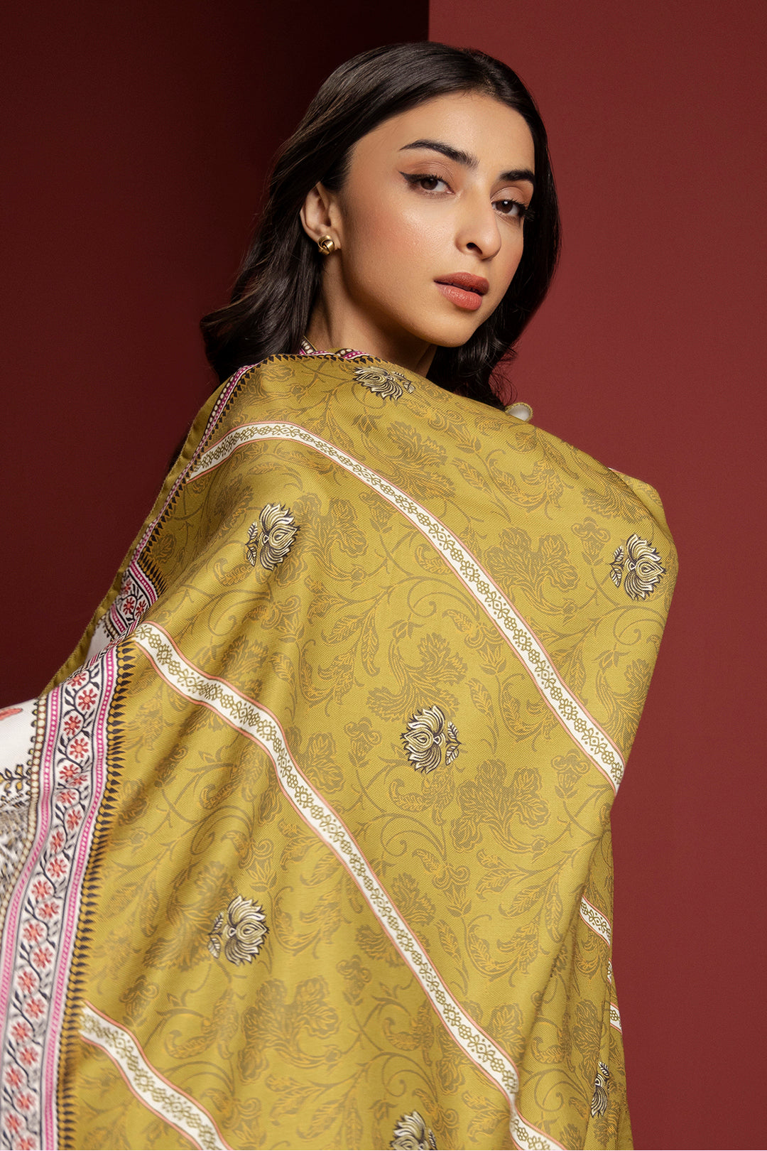 Embroidered Kurta Shawl - 3036