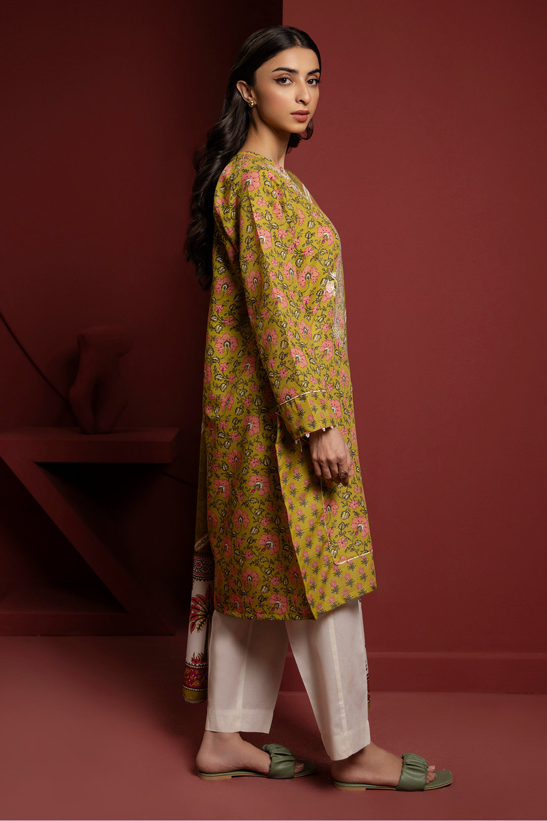 Embroidered Kurta Shawl - 3036