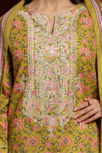 Embroidered Kurta Shawl - 3036