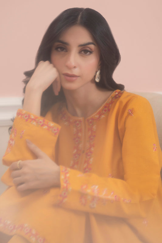 Embroidered Kurta Trouser - 3037