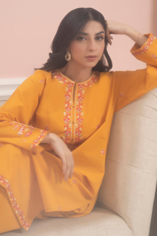 Embroidered Kurta Trouser - 3037