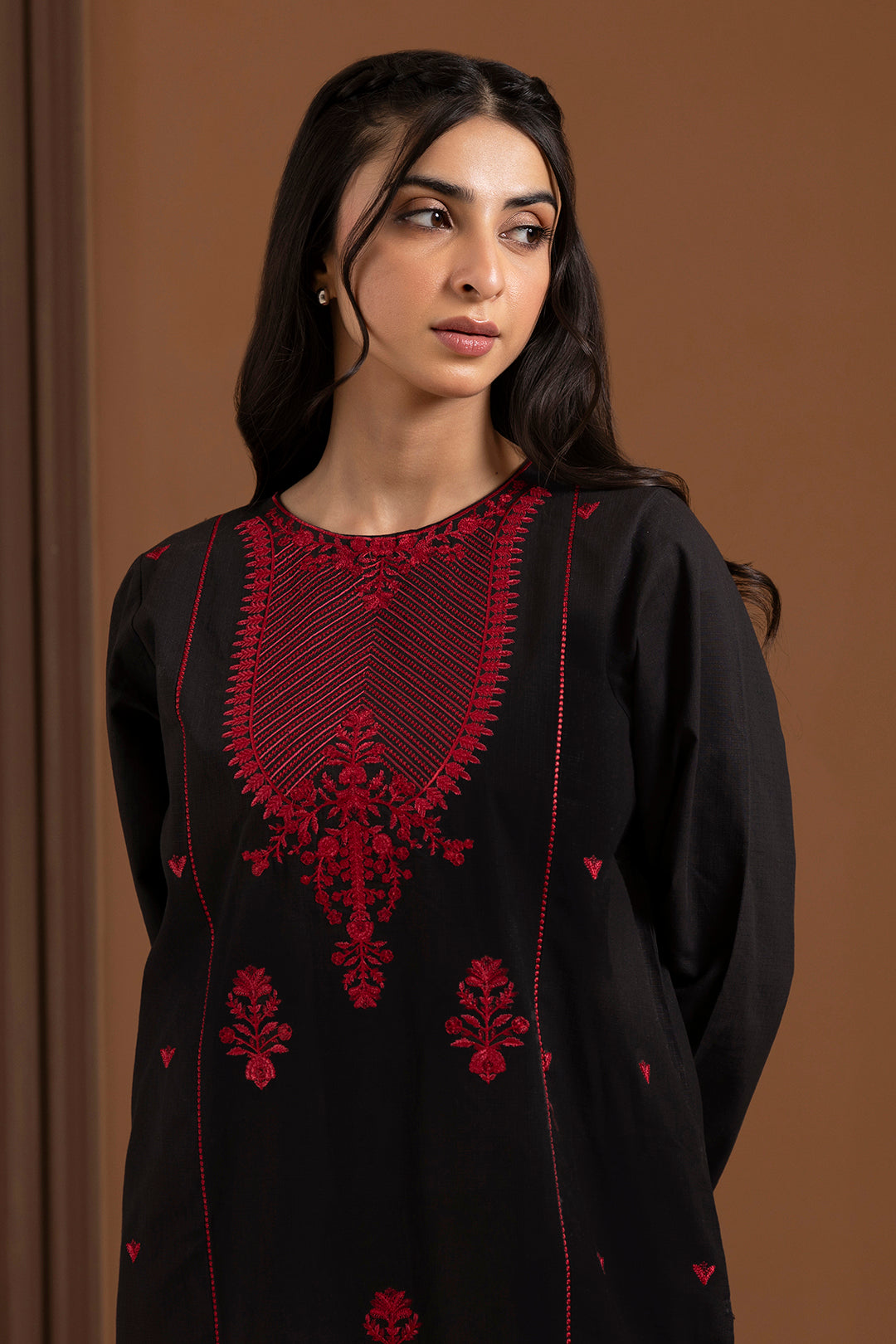 Embroidered Kurta Trouser - 3038