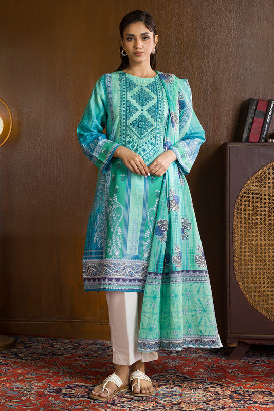Embroidered Kurta Dupatta - 3064