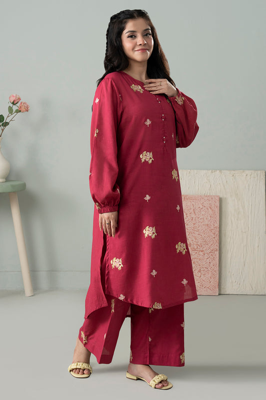 Embroidered Kurta Trouser - 3066