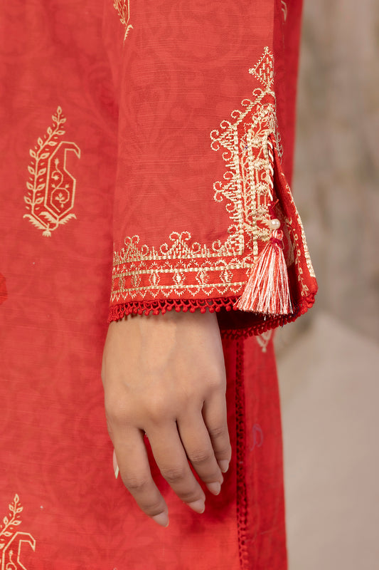 Embroidered Kurta Trouser - 3068