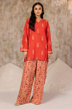 Embroidered Kurta Trouser - 3068