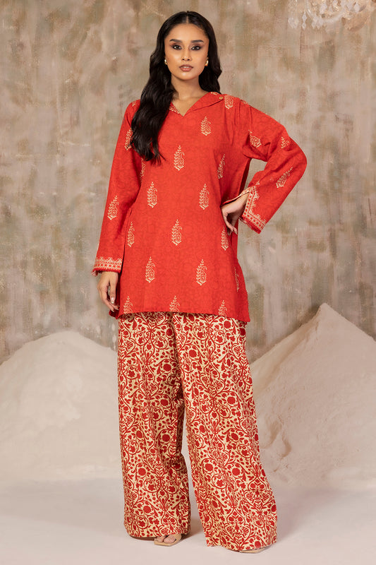 Embroidered Kurta Trouser - 3068