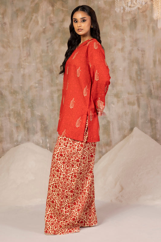 Embroidered Kurta Trouser - 3068