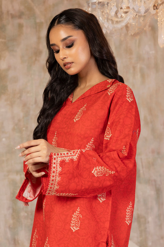 Embroidered Kurta Trouser - 3068