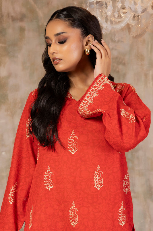 Embroidered Kurta Trouser - 3068