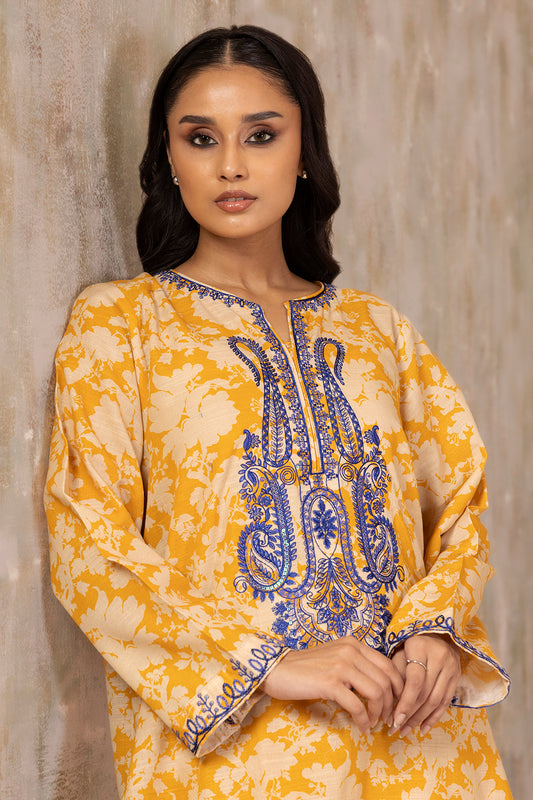 Embroidered Kurta Trouser - 3087