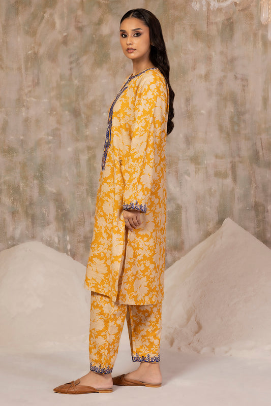 Embroidered Kurta Trouser - 3087