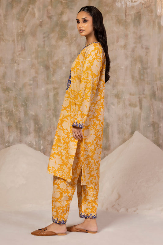 Embroidered Kurta Trouser - 3087