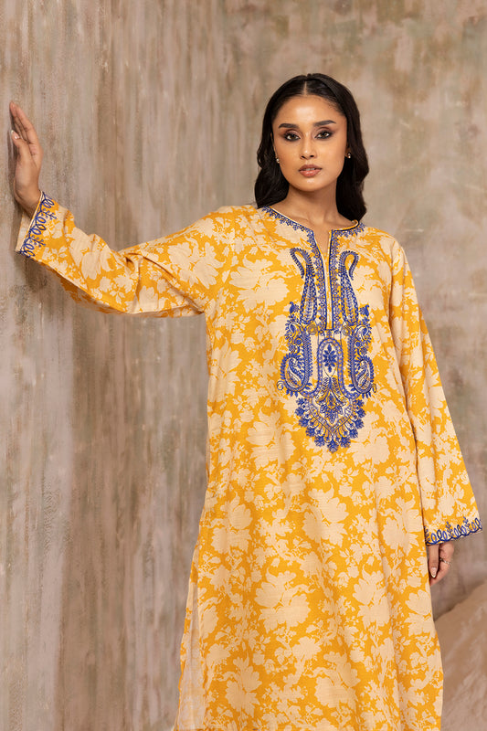 Embroidered Kurta Trouser - 3087