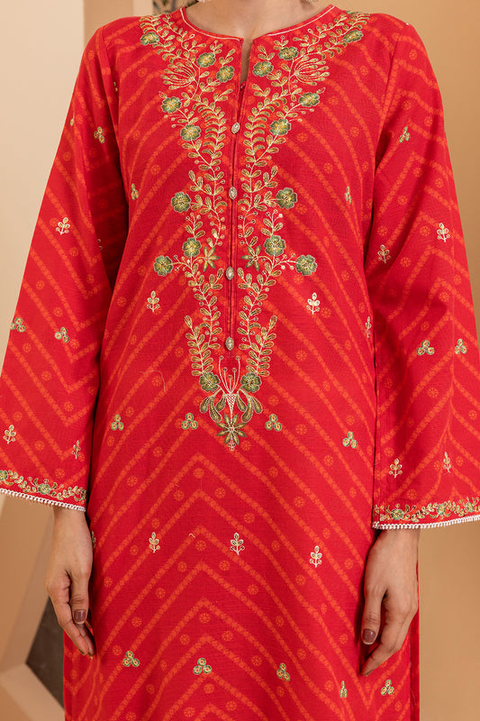 Embroidered Kurta Dupatta - 3111