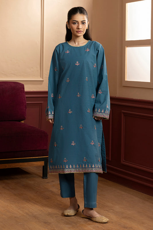 Embroidered Kurta Trouser - 3112