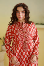 Embroidered Kurta Trouser - 3148