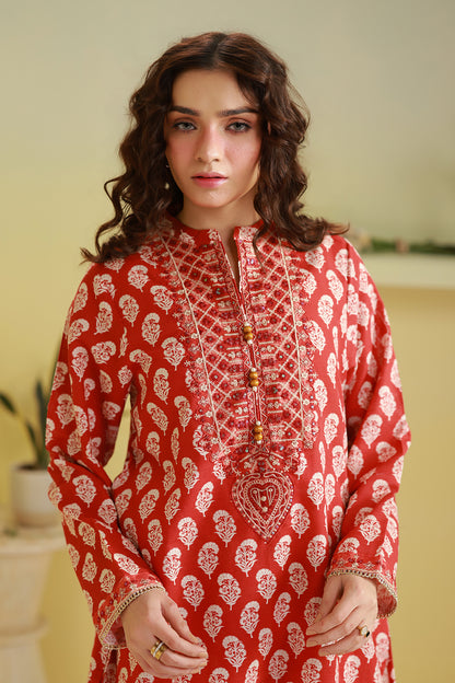 Embroidered Kurta Trouser - 3148