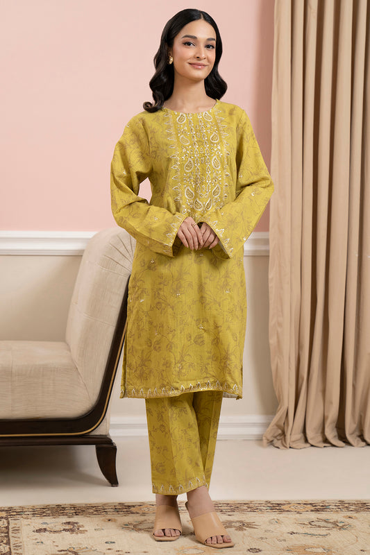 Embroidered Kurta Trouser - 3171