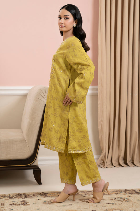Embroidered Kurta Trouser - 3171