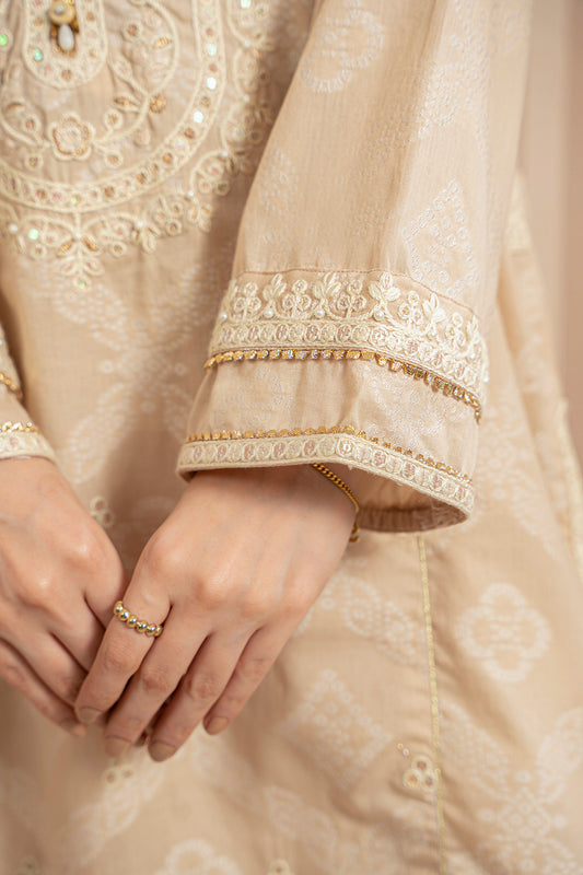 Embroidered Kurta Trouser - 3344