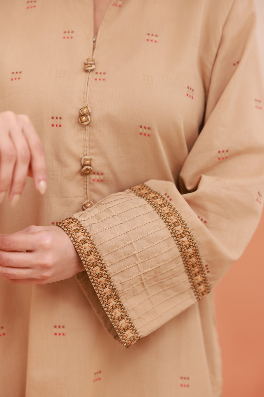 Embroidered Kurta Trouser - 3346