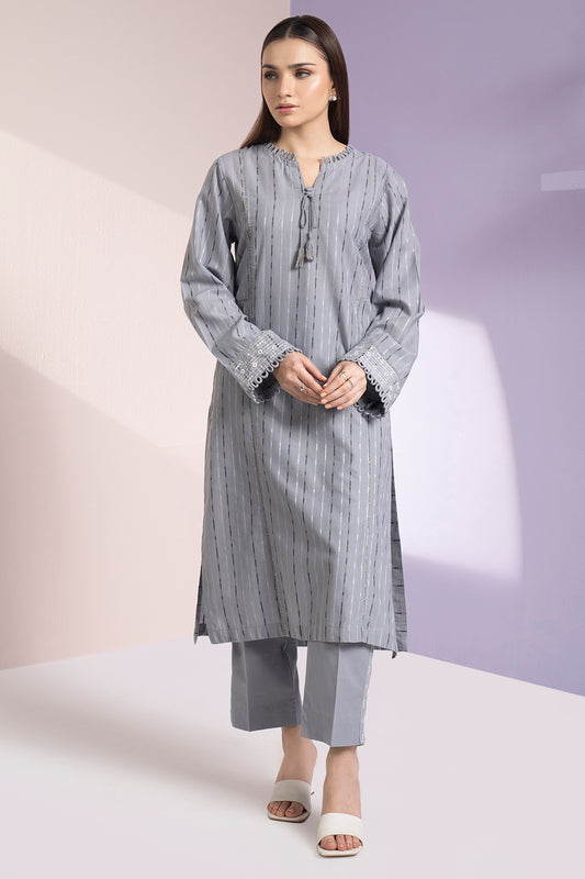 Embroidered Kurta Trouser - 3347