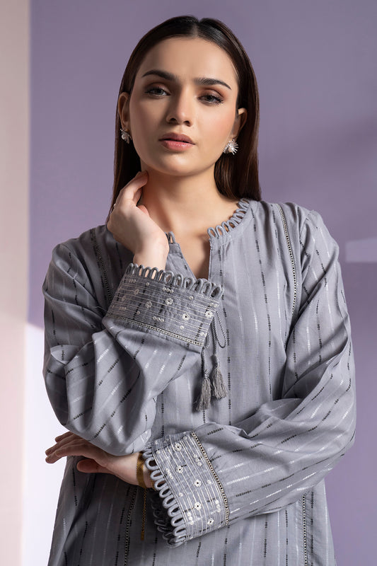 Embroidered Kurta Trouser - 3347
