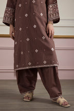 Embroidered Kurta Trouser - 3362