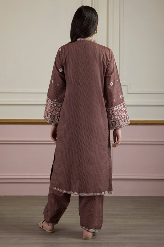 Embroidered Kurta Trouser - 3362