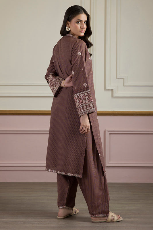 Embroidered Kurta Trouser - 3362