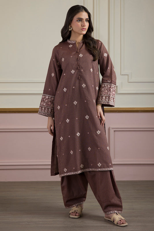 Embroidered Kurta Trouser - 3362