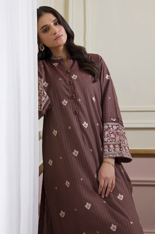 Embroidered Kurta Trouser - 3362