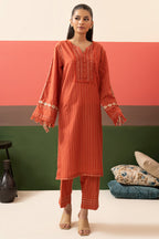 Embroidered Kurta Trouser - 3363