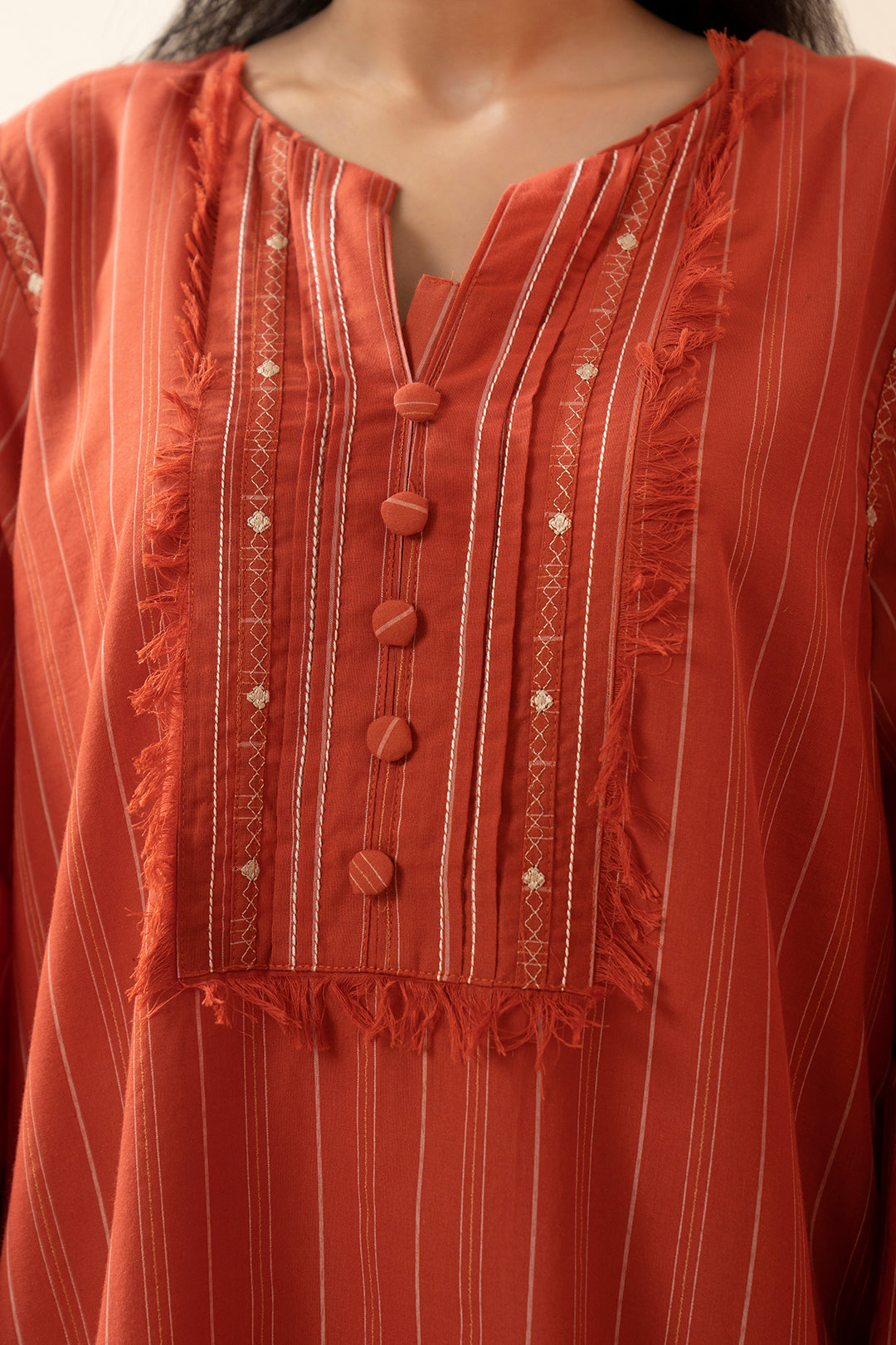 Embroidered Kurta Trouser - 3363