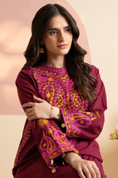Embroidered Kurta Trouser - 3364
