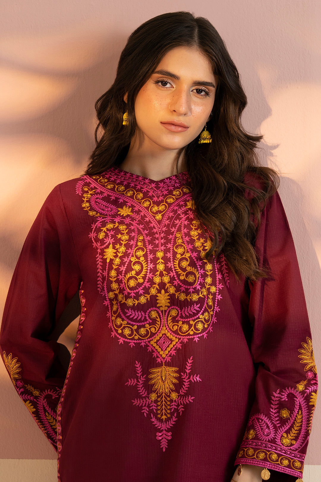 Embroidered Kurta Trouser - 3364