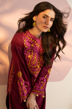 Embroidered Kurta Trouser - 3364